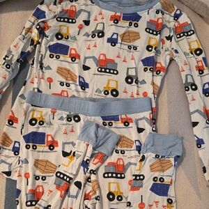 Little Sleepies Bamboo Kids Construction Two Piece PJ